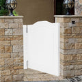Swinging Doors Cafe Doors with 3 Hinges,Wood Swing Door Interior Saloon Half Partition Door for House Kitchen Shop Entrance Pub Porch(White-24.02 * 35.83in)
