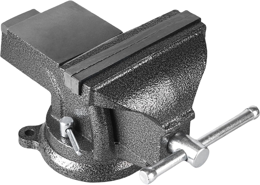 Benches Vise with Anvils Swivels Locking Base Securely Grip Tabletops Clamp 6Inch Heavy Duty Benches Vises Tool Easy to