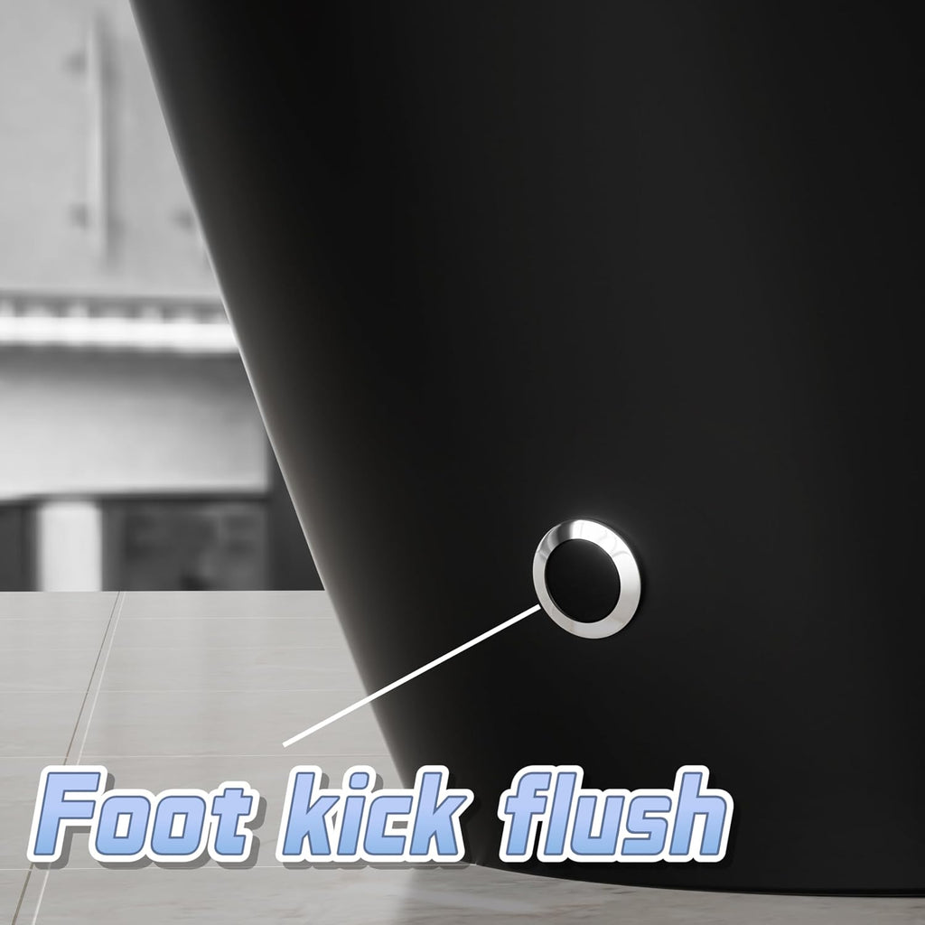 Smart Toilet with Bidet Built in, Artistic Starlight,Ultra-Powerful Flush, Auto Open/Close Lid, Instant Warm Water, Bidet with Dryer, Elongated Heated Seat, ADA Comfort Height,Foot Sensor