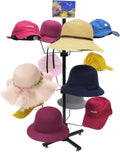 FixtureDisplays® Countertop Hat Rack Headwear Wig Cap Display Tabletop Stand 24x24x37' 3-Tier 12 Hats 10125-2D