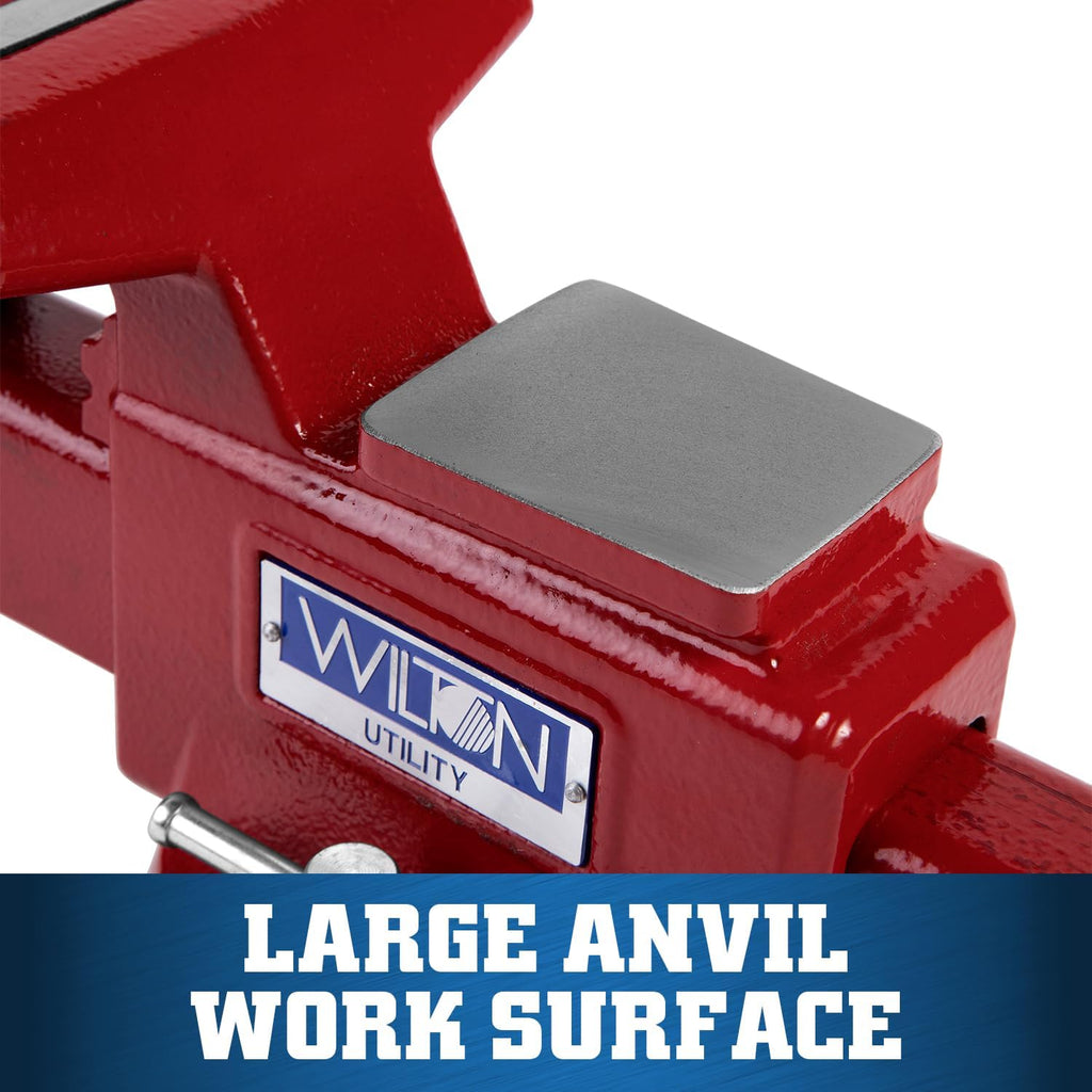 Wilton Utility Bench Vise, 5-1/2' Jaw Width, 5' Jaw Opening, 3-1/4' Throat (Model 675U)
