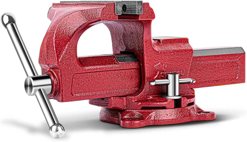 Forward 1308 8 Inch Home Vise Ductile Iron 8' Bench Vise Homeowner's Vice with Anvil and Swivel Base