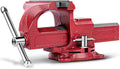 Forward 1308 8 Inch Home Vise Ductile Iron 8' Bench Vise Homeowner's Vice with Anvil and Swivel Base