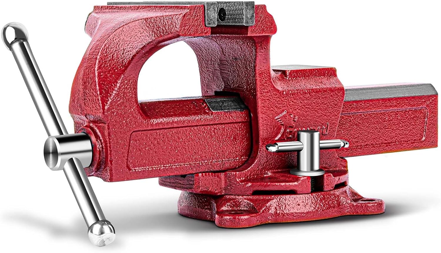 Forward 1308 8 Inch Home Vise Ductile Iron 8' Bench Vise Homeowner's Vice with Anvil and Swivel Base