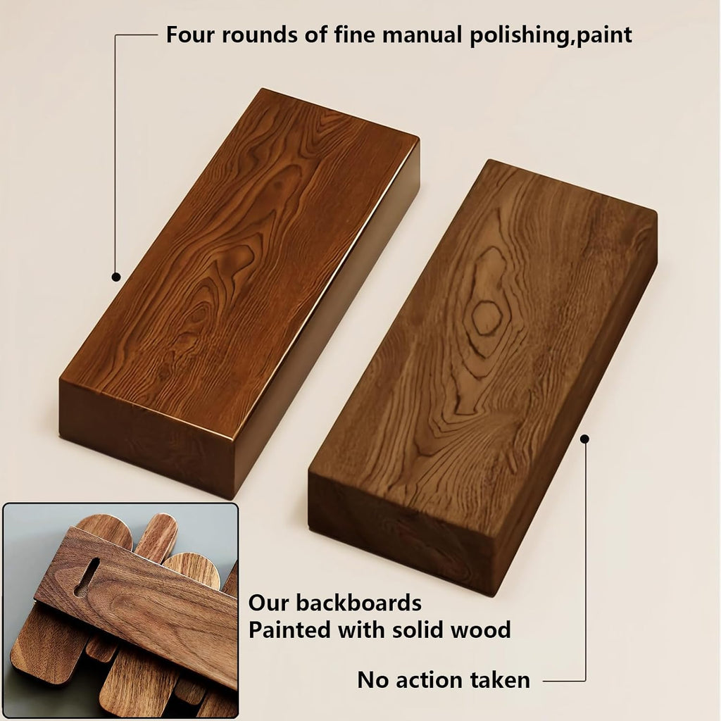 Wall Mounted Piano Key Hanger | Flip Style Hook | Entrance Wall Art Hook, Made of Oak Wood (3 Times Painted, 4 Times Polished) (Fence Beech, 12Hooks)