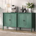 JOINICE Buffet Cabinet with Storage,Credenza Coffee Bar for Kitchen,Buffet Storage Cabinet with 4 Doors,59' Vintage Sideboard,Green