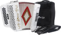 Horse 34 Key Accordion, FBE 12 Bass 3 Row, Made of Celluloid Louder & Clearer Timbre than Plastic,Accordions Instrument for Adults,W/Luxury Backpack,Straps,34 Buttons Acordeón Acordeones Para Adultos