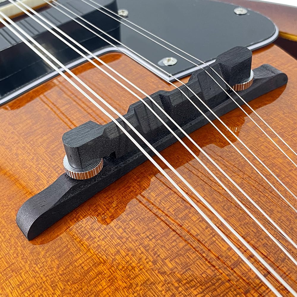 Mandolin Musical Instrument A Style E-Acoustic Mandolin Instrument Kit 8 String for Beginners Adults with Carrying Case Extra Strings Picks Cleaning Cloth