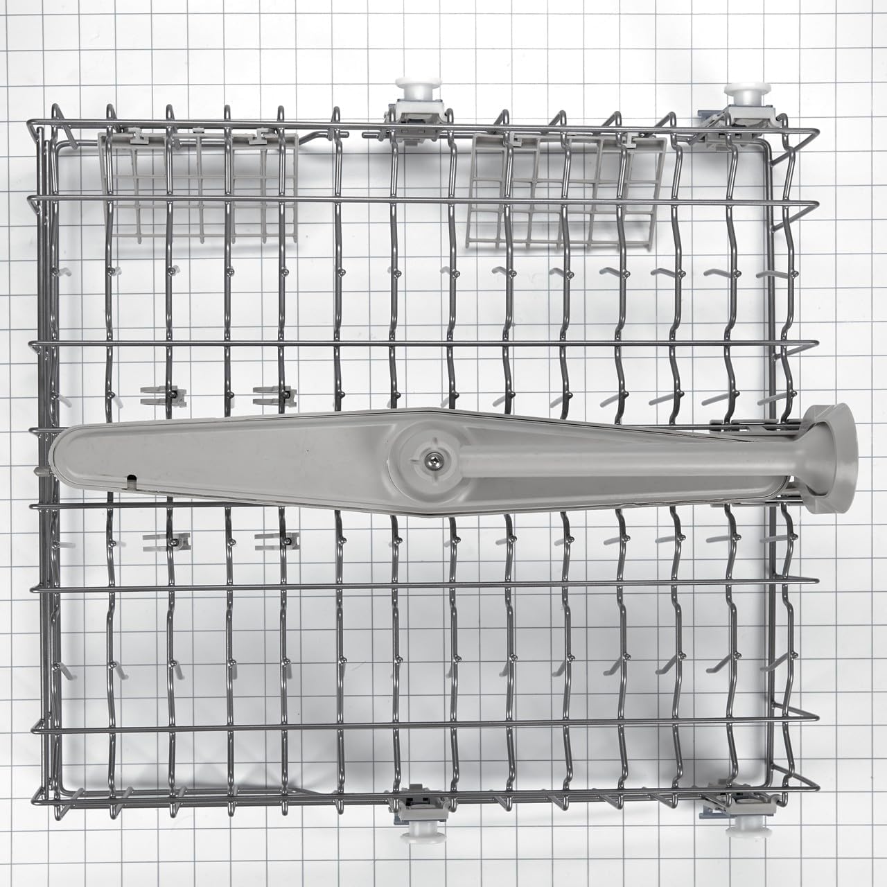Whirlpool WPW10253040 OEM Upper Dishwasher Rack, Silver