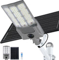 12000W Solar Street Light, Aluminum Commercial Parking Lot Lights with Motion Sensor, 6500K Dusk to Dawn Solar Lights Outdoor Waterproof, Heavy Duty Security Flood Light for Driveway Yard Court, Gray