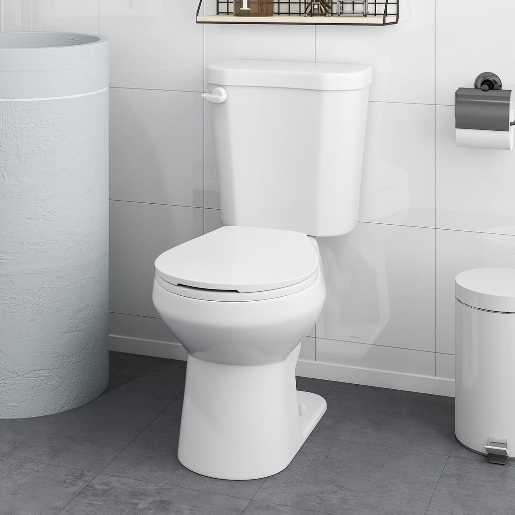 Giantex Two Piece Toilets with 17.5' ADA Comfort Height Seat, 360° Siphon Powerful Flush, 1.28 GPF, MAP 1000g, Soft Close Seat, 12' Rough-In, Water Sense, cUPC, CEC Approved, 880 Lbs Toilet