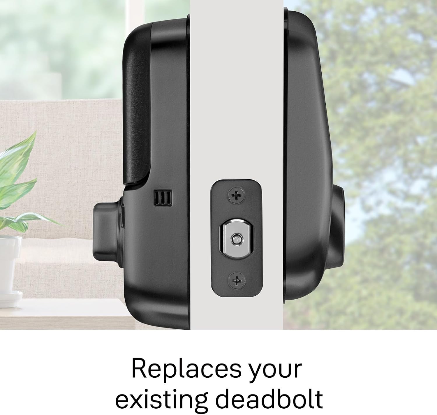 Yale Assure Lock Deadbolt, Black Suede Digital Touchscreen Non-Connected Keypad with Backup Key for Front or Back Entry Door, YRD226-NR-BSP