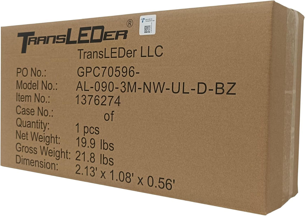TransLEDer/90W LED Street Light/12000lm@4000K/Trusted Area Lighting Partner for U.S. Utilities
