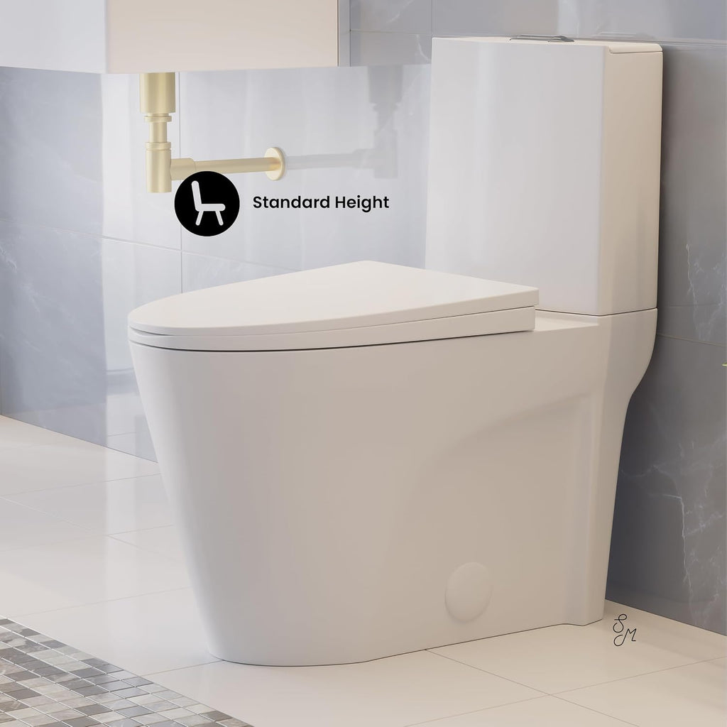 Swiss Madison St. Tropez Two-Piece Elongated Toilet Vortex™ Dual-Flush ADA Toilet 1.1/1.6 gpf