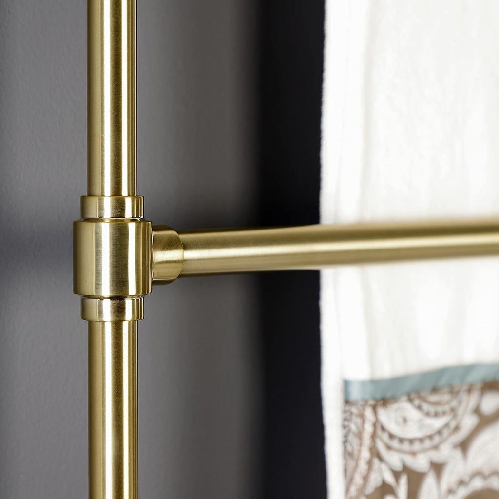 Kingston Brass DTM323037 Gallant 30 x 32-Inch Wall Mount -Towel Rack, Brushed Brass