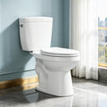 ABath 17.5' Tall Toilet Elongated with Soft Close Seat & 360° TSUNAMI Flush 1 GPF, WaterSense/1000g Map Certified, NANO CLEAN Ceramic, Two Piece Compact Toilets for Small Bathrooms, 12' Rough in