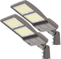 2Pack 400W LED Parking Lot Light 56,000 LM, UL Listed Industrial Parking Lot Flood Lights, Street Area IP65 5000K Waterproof 100-277VAC, Stadium Lights Outdoor LED Pole Light w/Slip Fitter