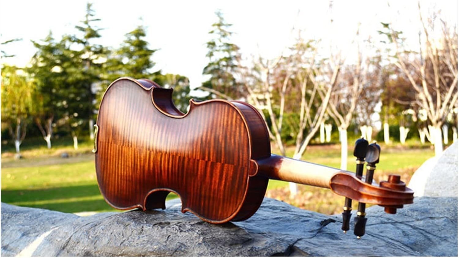 TSTS European Spruce Wood Violin Professional Handmade Solid Wood Violin Children Beginners Play Violin Musical Instrument Adults Violins (Color : 1/8)