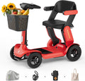 Paiseec Powered Mobility Scooter S3, Removable Battery Foldable Electric Scooter with AI Safety System, Folding Mobility Scooter for Adults Seniors, 25 Miles 6 MPH 300 lbs, All Terrain, Slope Safety