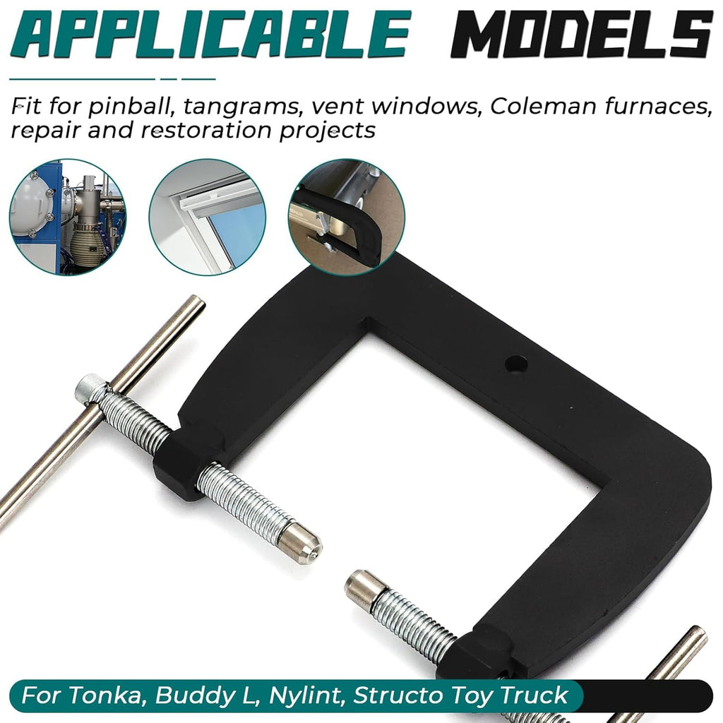 Upgraded Wide Semi-Tubular & Solid Rivet Tool Kit | All-in-One Restoration Set for Classic Toy Trucks – Tonka, Buddy L, Nylint, Stairstep | 50-Piece Professional Repair Kit