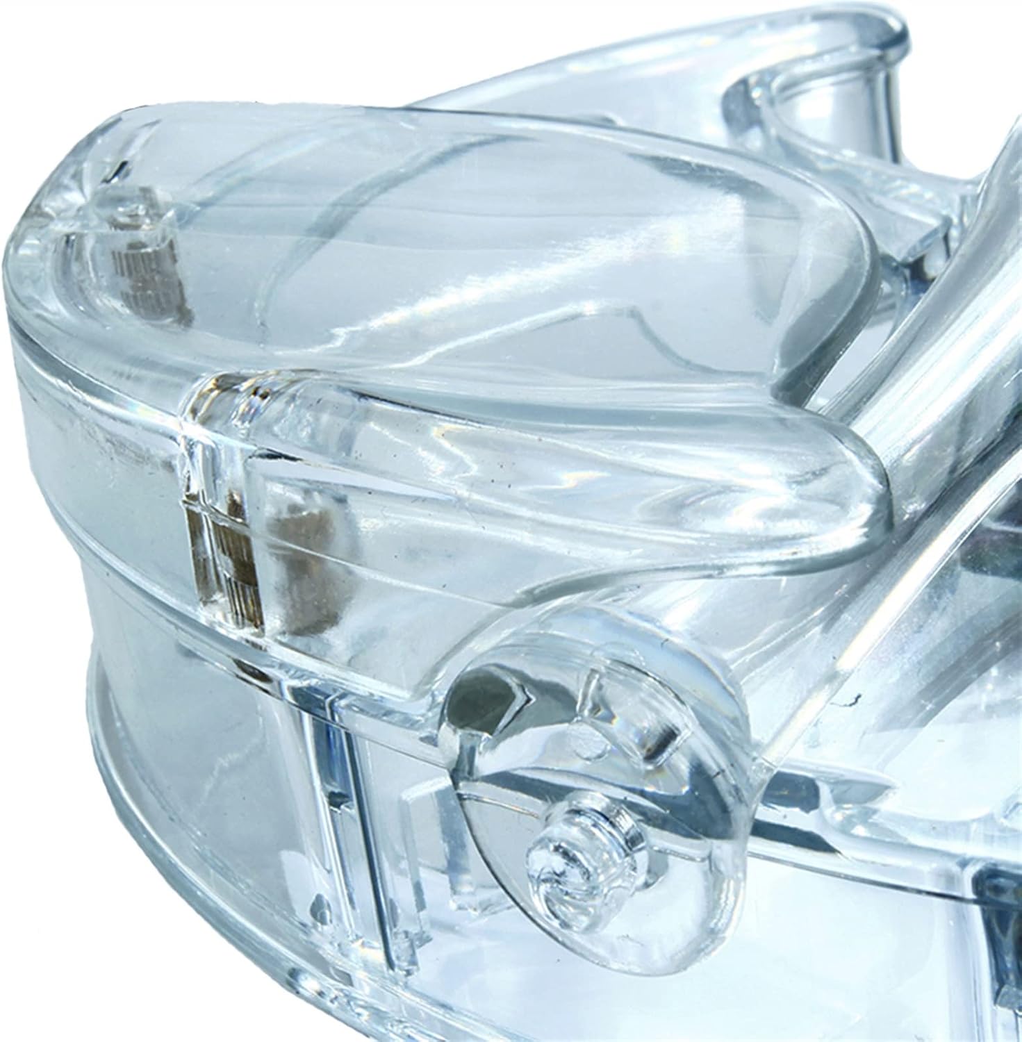TSTS 4/4 Electric Violin Transparent Acrylic Body with Light Performance Type Violin Musical Instrument Adults Violins (Color : 02)