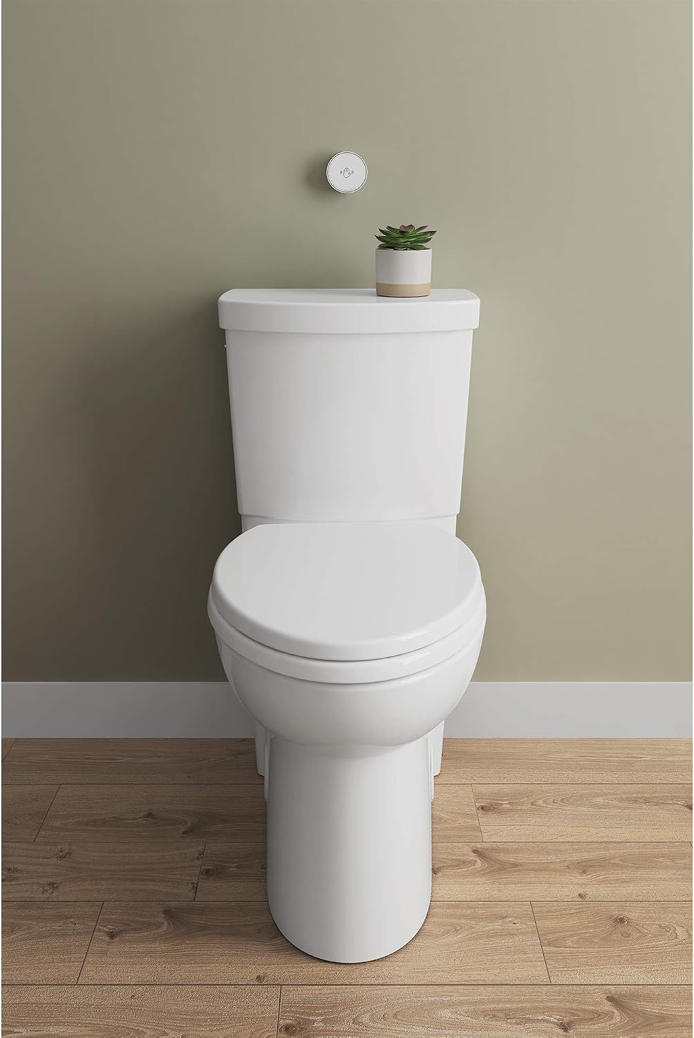 American Standard 2989709.020 Concealed Trapway Cadet Touchless 2-Piece 1.28 GPF Single Flush Elongated Toilet, Seat Included, White
