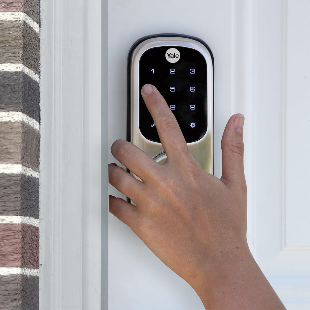 Yale Assure Lock Deadbolt, Black Suede Digital Touchscreen Non-Connected Keypad with Backup Key for Front or Back Entry Door, YRD226-NR-BSP
