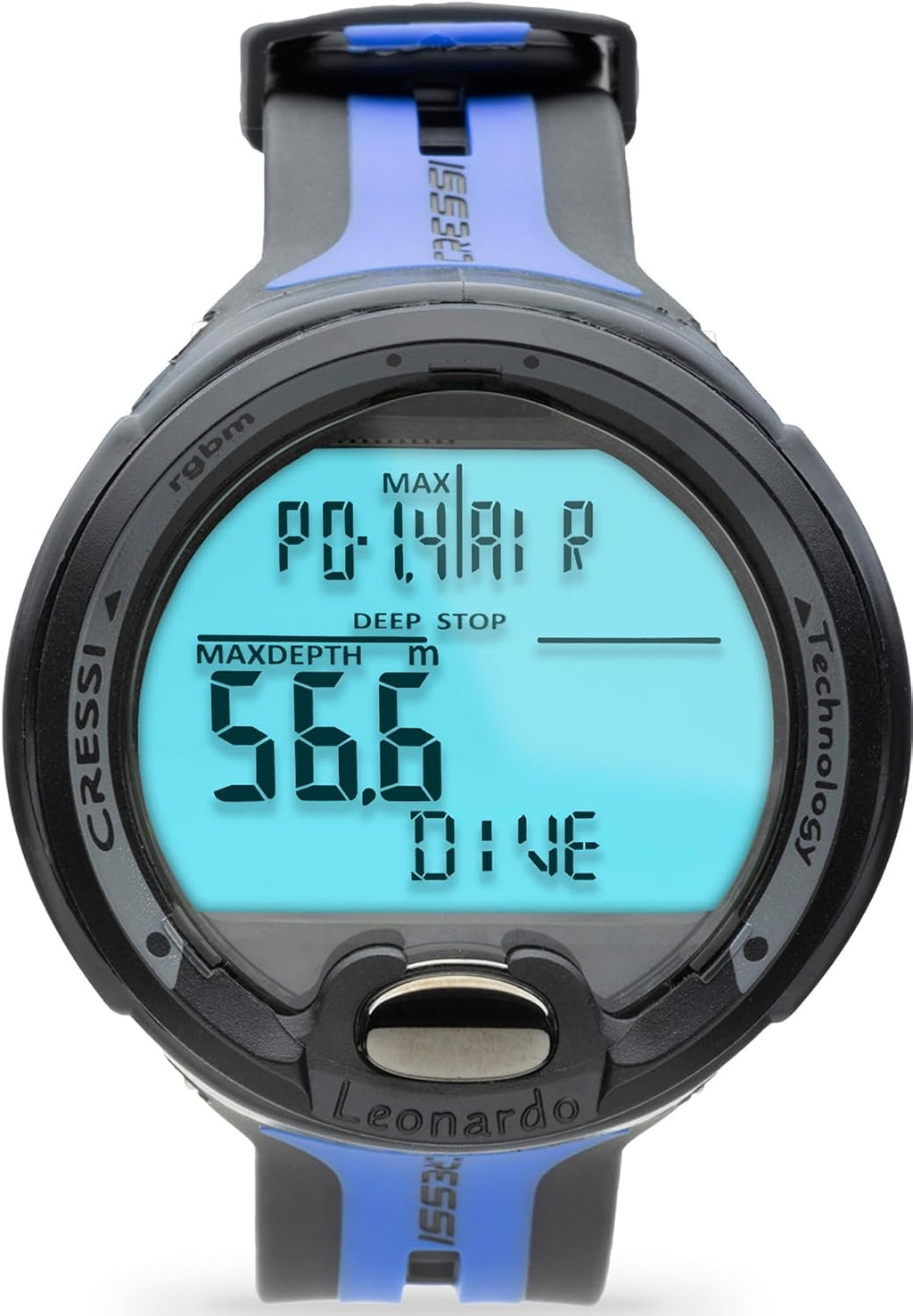 Cressi Leonardo 2.0 Scuba Dive Computer - Air, Nitrox & Gauge Dive Watch - Backlit Waterproof Watch - USB IR Diving Computer