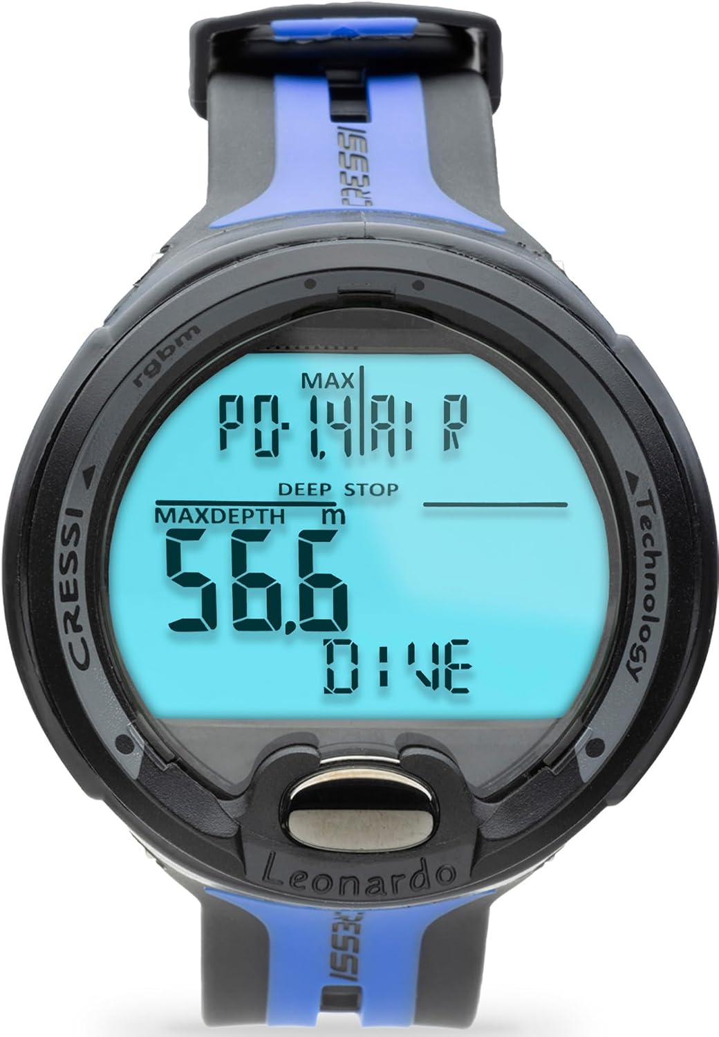 Cressi Leonardo 2.0 Scuba Dive Computer - Air, Nitrox & Gauge Dive Watch - Backlit Waterproof Watch - USB IR Diving Computer