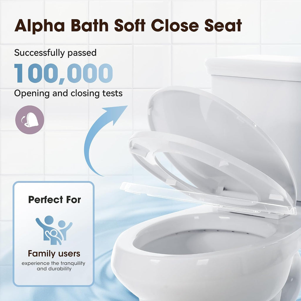 17' Comfort Height Toilet with Soft close seat, Skirted Toilets for Bathroom, Nano Self-Cleaning Glaze, 1.27 GPF Powerful Single Flush, Easy to Clean & Install, ADA Height, 12' Rough-In