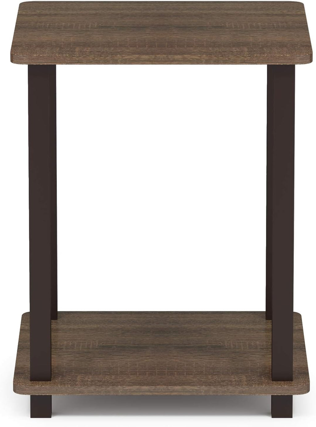 Furinno Simplistic Set of 2 End Table, Walnut/Brown (Pack of 5)