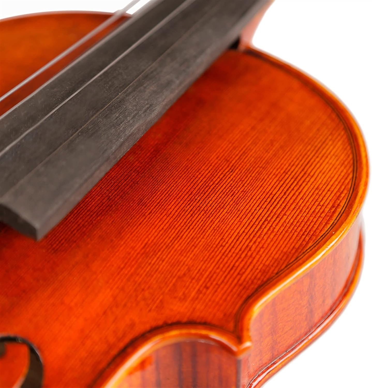 TSTS Professional Violin 20 Years Old Naturally Dried Stripes Maple Violin Body Handmade 4/4 Violin Musical Instrument Adults Violins (Color : 3/4)