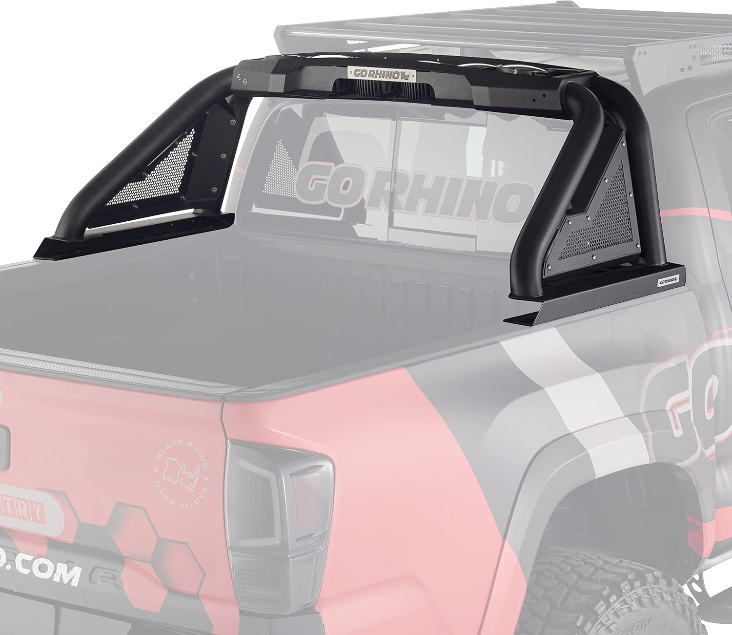 Go Rhino Sport Bar 2.0 w/Mounting for up to 6' Individual Lights & LED Light Bars up to 40' | Mild Steel, Textured Black | 915000T | Fits 2016-2023 Toyota Tacoma & Others (See Description)