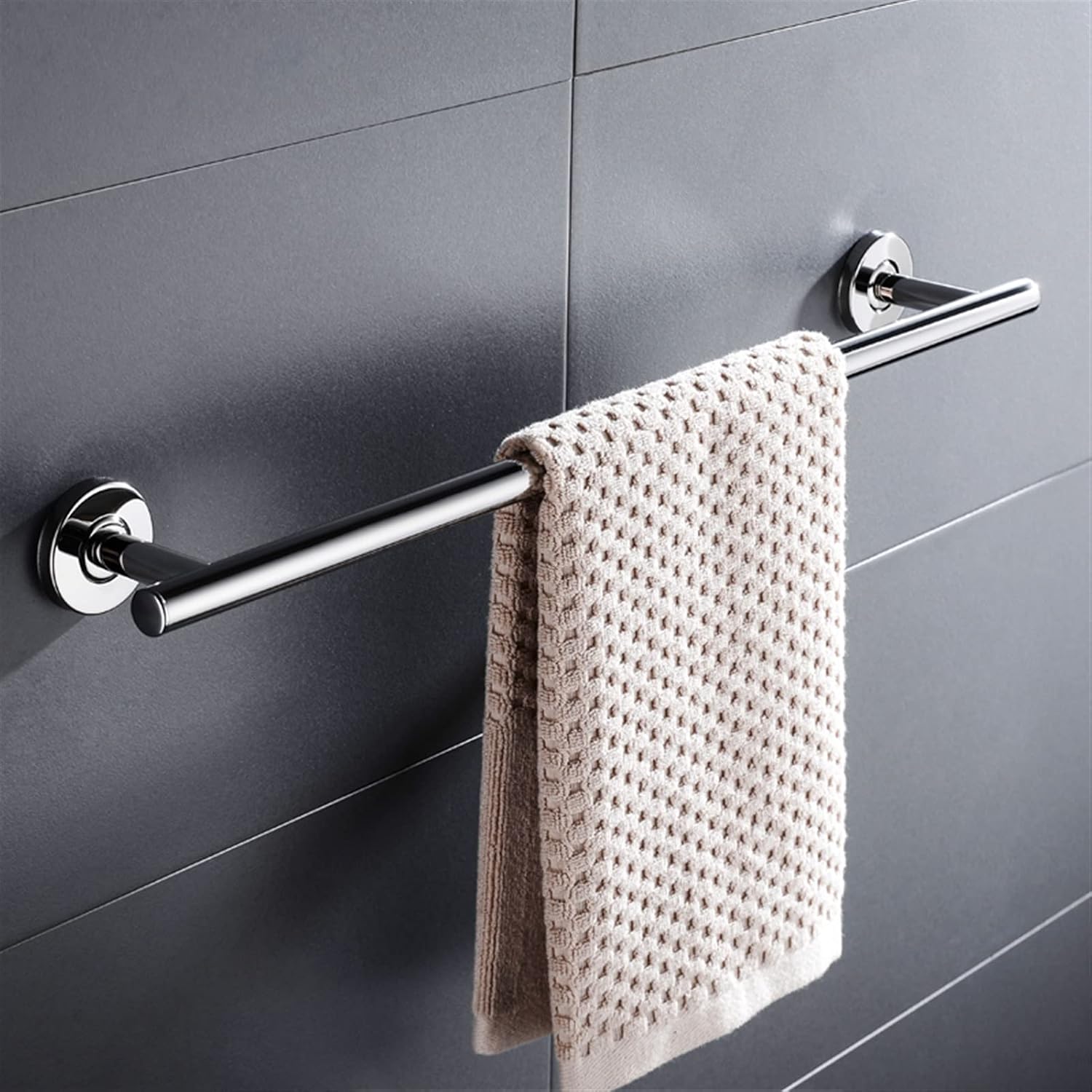 Bath Hardware, Chrome Robe Hook Towel Rail Bar Rack, Bathroom Accessories,Wall-Mounted Bathroom Rack Accessory (Color : Robe Hook) (Glass Shelf)