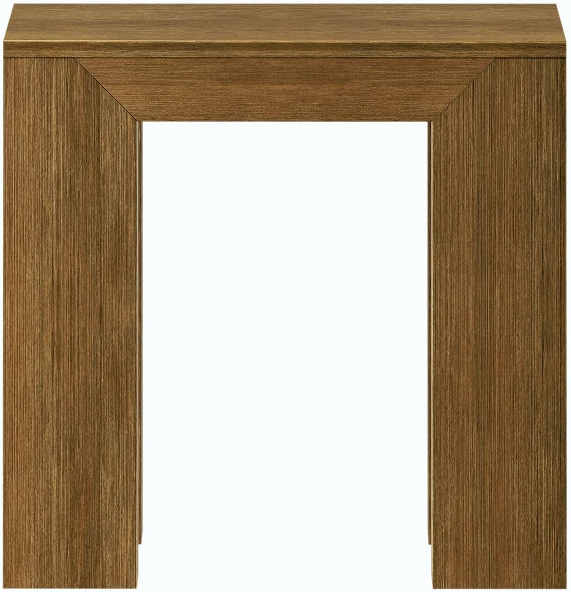 Plank+Beam Modern Rectangular Side Table, Slim Side Table for Living Room, Narrow Nightstand for Small Spaces, Wood End Table for Bedroom, Pecan Wirebrush