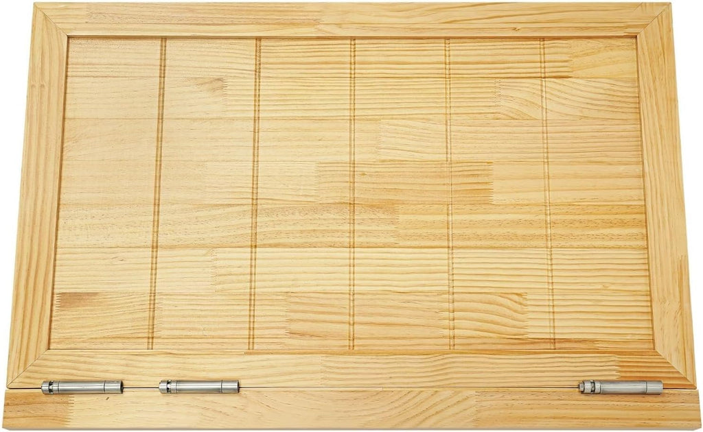 Swinging Doors Cafe Doors with 3 Hinges,Wood Swing Door Interior Saloon Half Partition Door for House Kitchen Shop Entrance Pub Porch(23.6x35.4in-Wood)