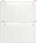 StoreSMART - Photo Page for 3-Ring Binders - Archival-Safe Plastic - Four 4' x 5' Pockets - Holds Eight Photos - 300 Pack - VP197-300