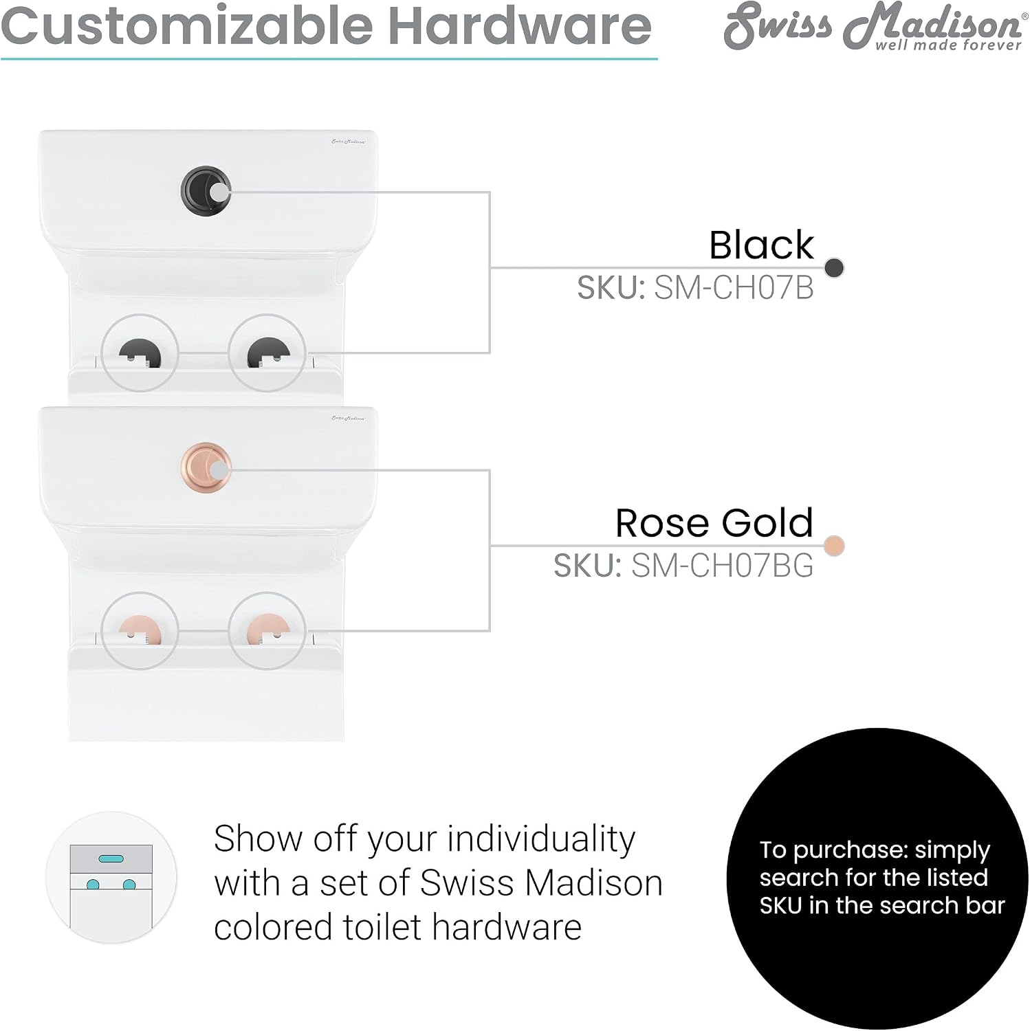 Swiss Madison SM-2T120 Calice Two Piece Elongated Rear Outlet Toilet Dual Flush in White
