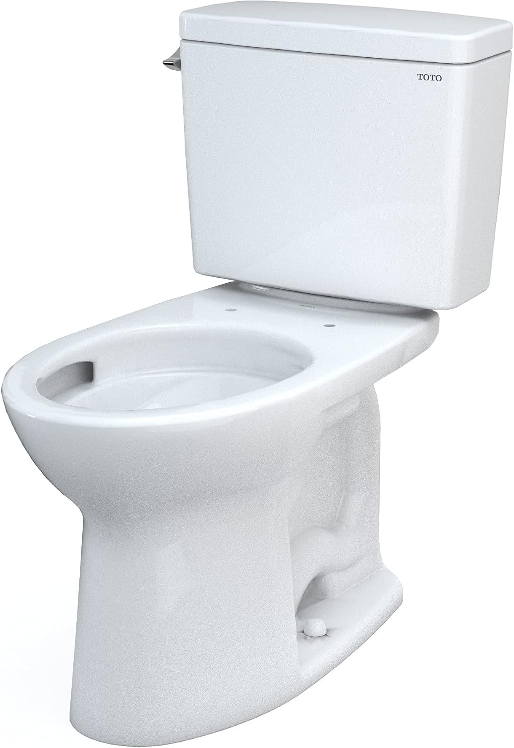 TOTO® Drake® Two-Piece Elongated 1.6 GPF Universal Height TORNADO FLUSH® Toilet with CEFIONTECT and 10 Inch Rough-In, Cotton White - CST776CSFG.10#01