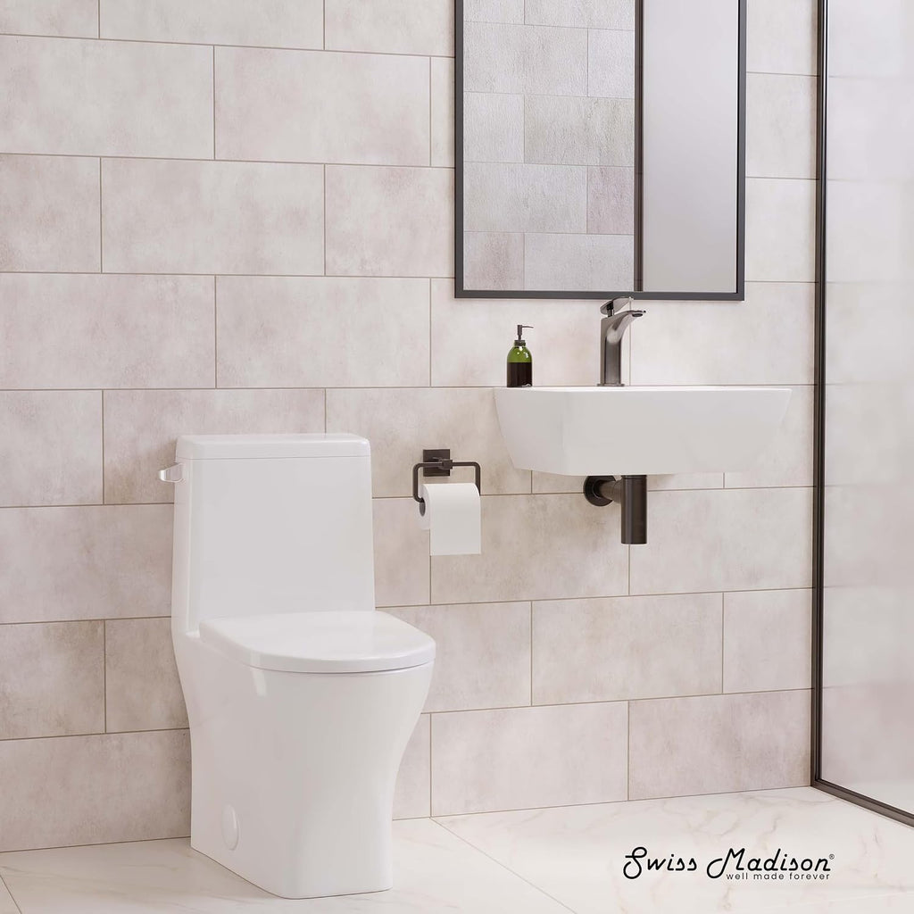 Sublime II One-Piece Round Toilet with Left Side Flush, 10' Rough-In 1.28 gpf