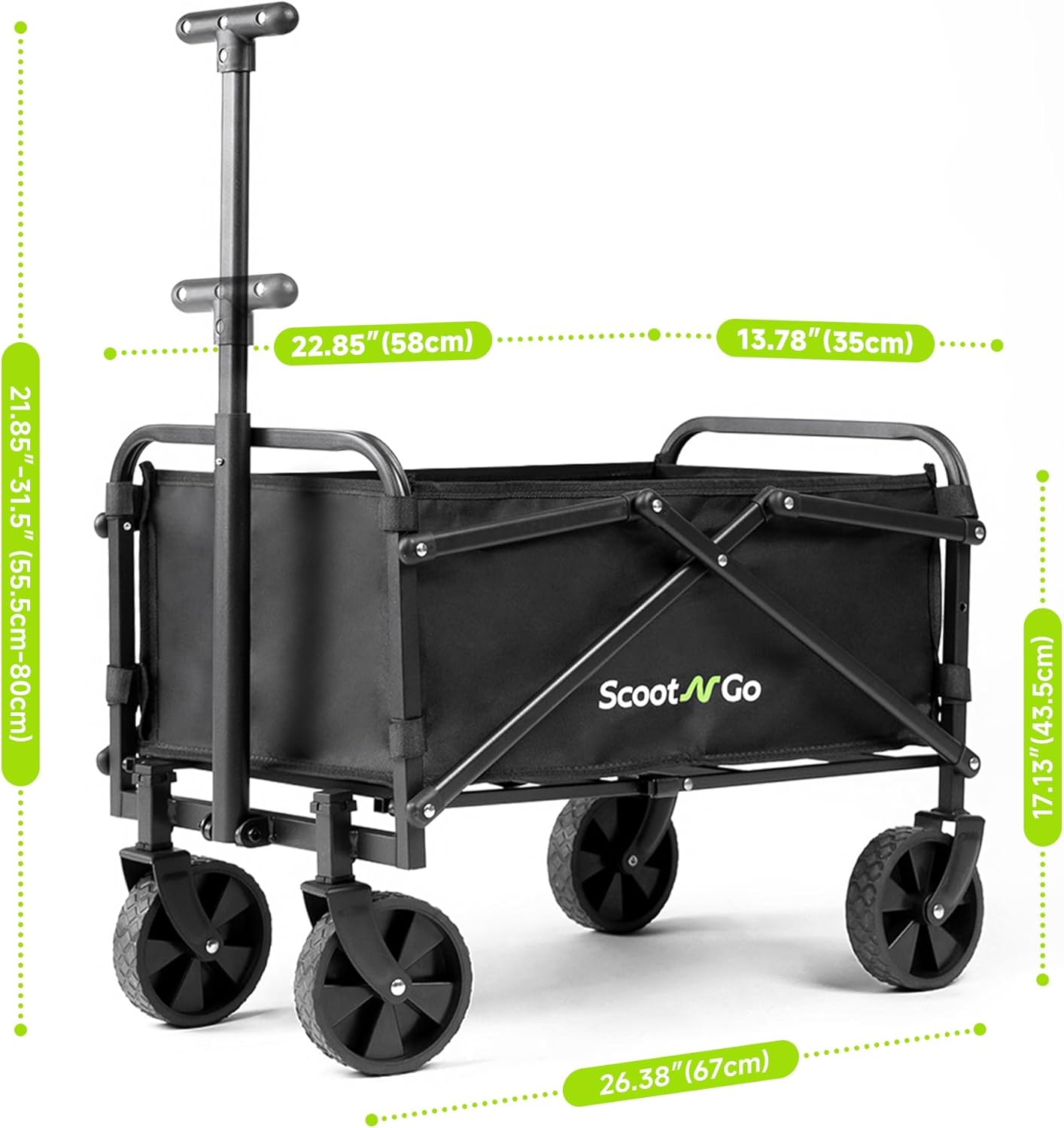 SCOOTNGO Mobility Scooters for Seniors, 4 Wheel Foldable Lightweight Airline Approved Mobility Scooter for Adults, Dual Batteries, Portable, No Assembly Needed (Black Red, with Folding Trailer)