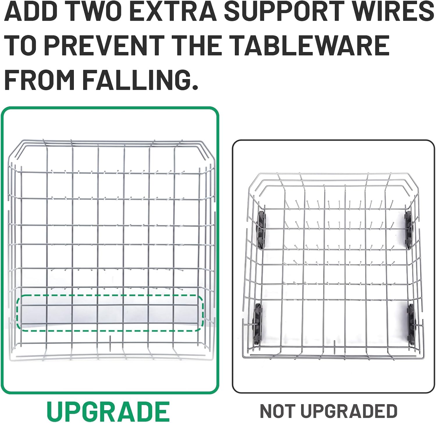 W10728159 Dishwasher Lower Rack with Wheels, Fit for Kitchenaid Dishwasher Rack, W10525646 W10780925 Dishwasher Rack Lower Intended for Maytag Dishwasher Parts Deep 22in Wide 20.8in