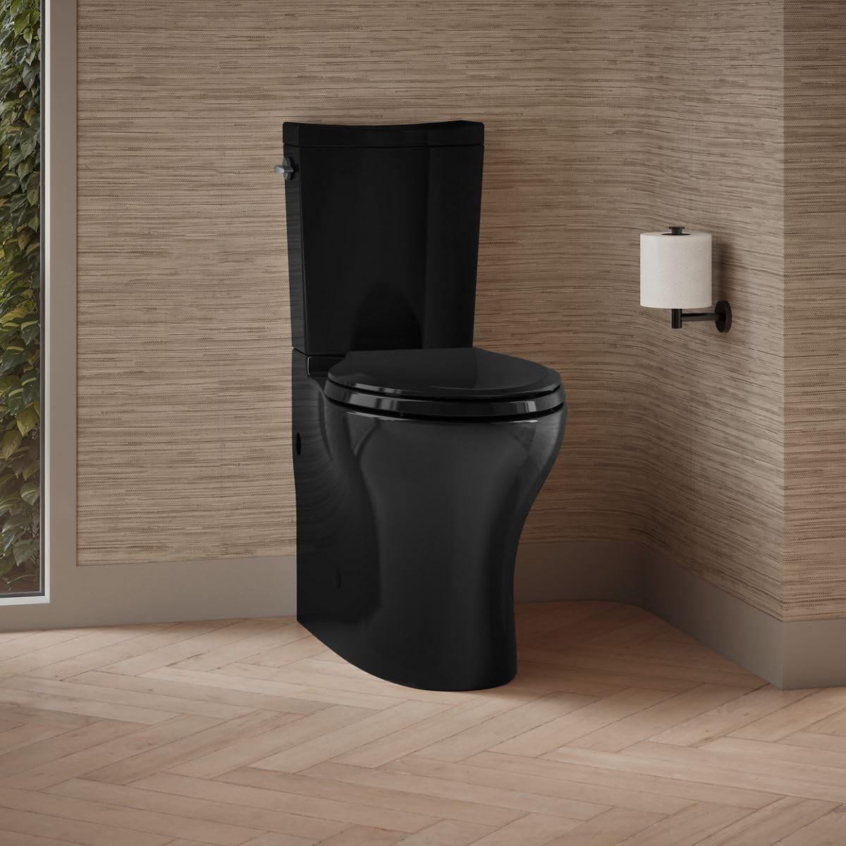 KOHLER Persuade® Curv Comfort Height® two-piece elongated dual-flush toilet with left-hand trip lever and skirted trapway, seat not included