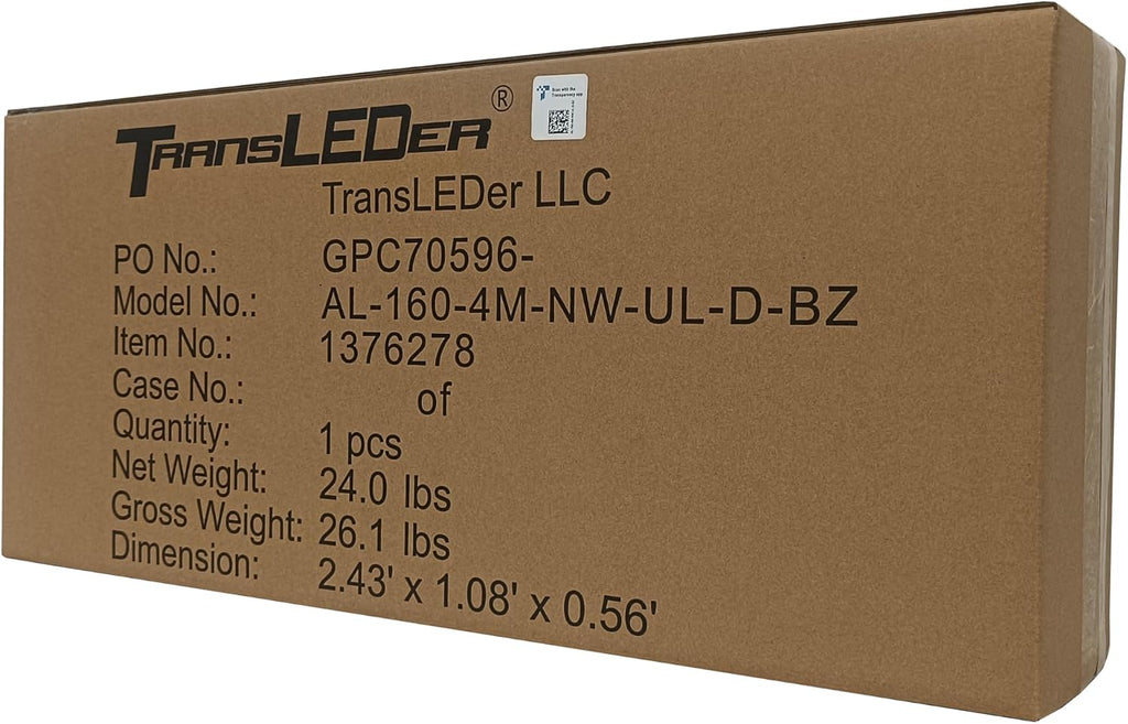 TransLEDer/160W LED Street Light/23000lm@4000K/Trusted Area Lighting Partner for U.S. Utilities