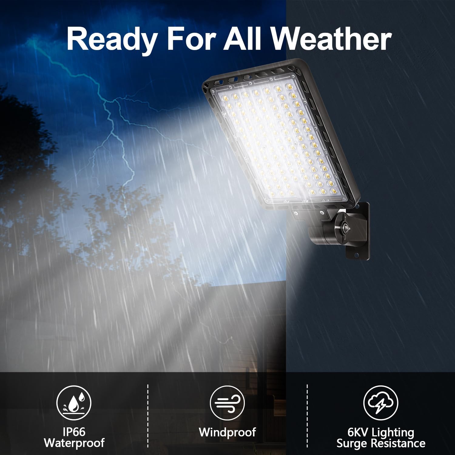 240W Parking Lot Light LED, 36000LM Dusk to Dawn Wall Mount 4Pack | 5000K IP65 Watreproof, 180° Adjustable Bracket, 100-277V Commercial Outdoor Security Light for Warehouse, Barn, Driveway
