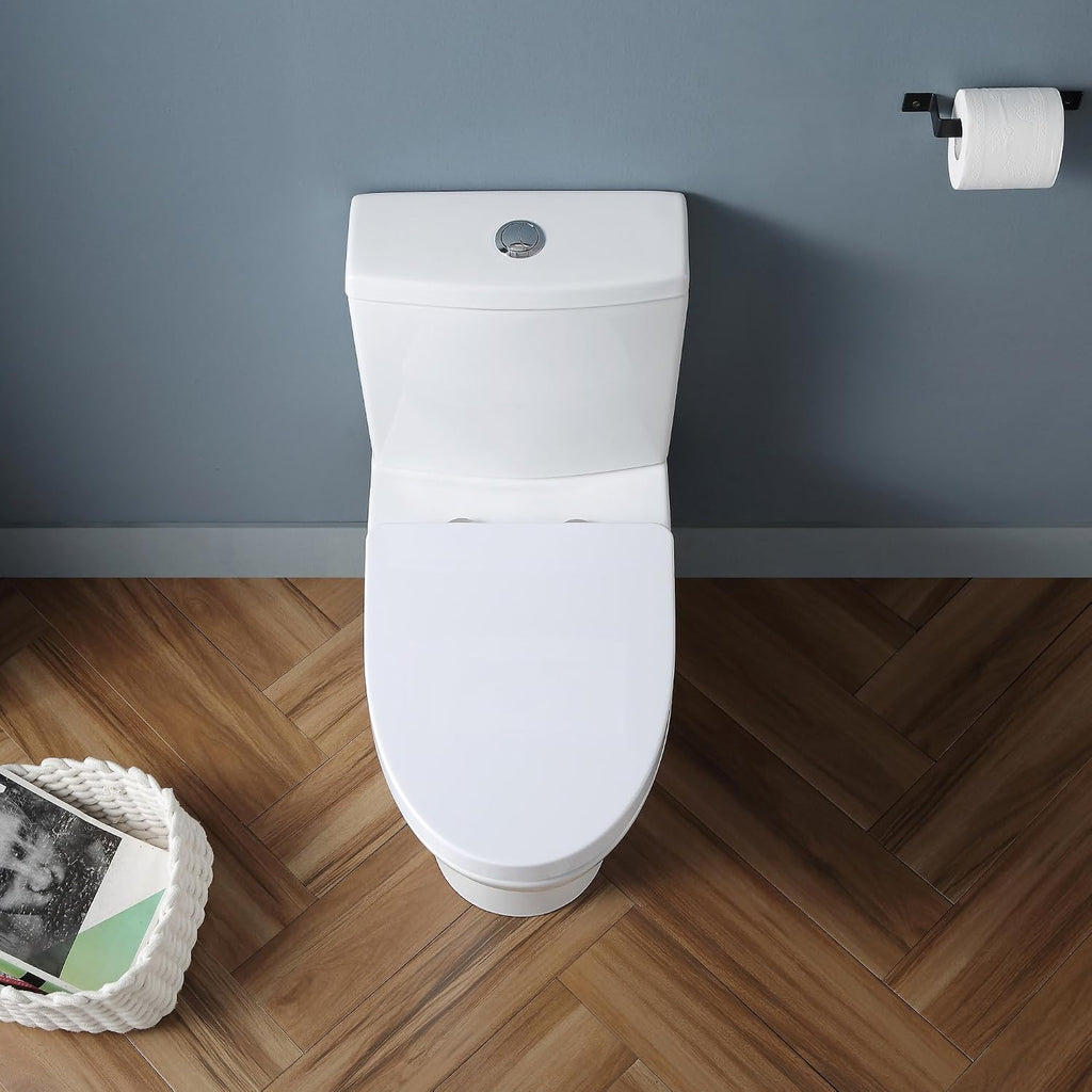 OVE Decors Beverly Two-Pieces Elongated Toilet White 2-Piece Toilet White