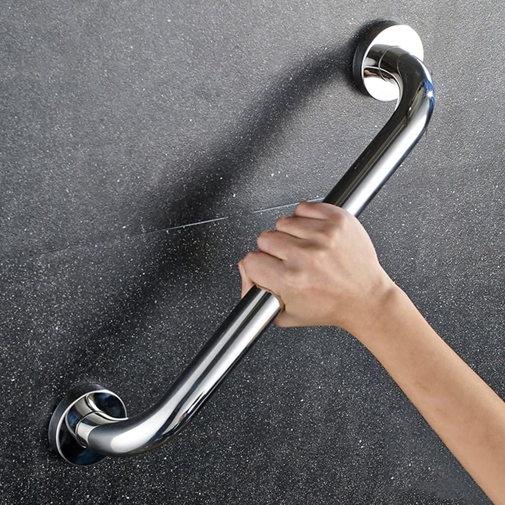 Universal Towel Rack, Bathroom Grab bar, Mirrored Shower Polished Chrome Toilet Safety Support bar