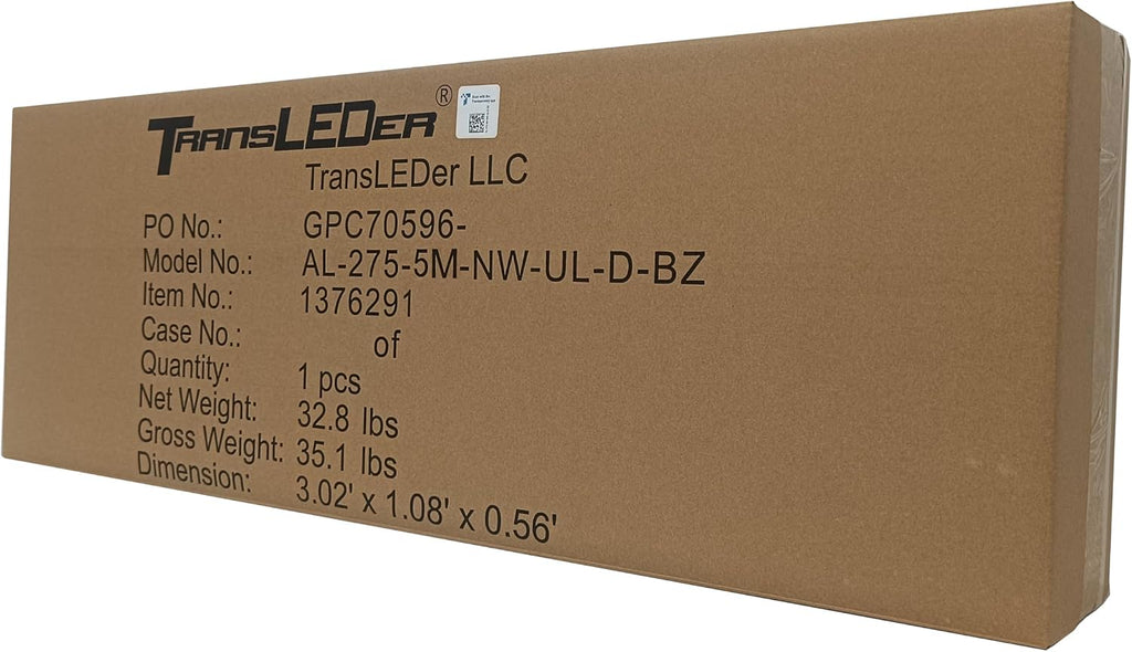 TransLEDer/275W LED Street Light/38000lm@4000K/Trusted Area Lighting Partner for U.S. Utilities