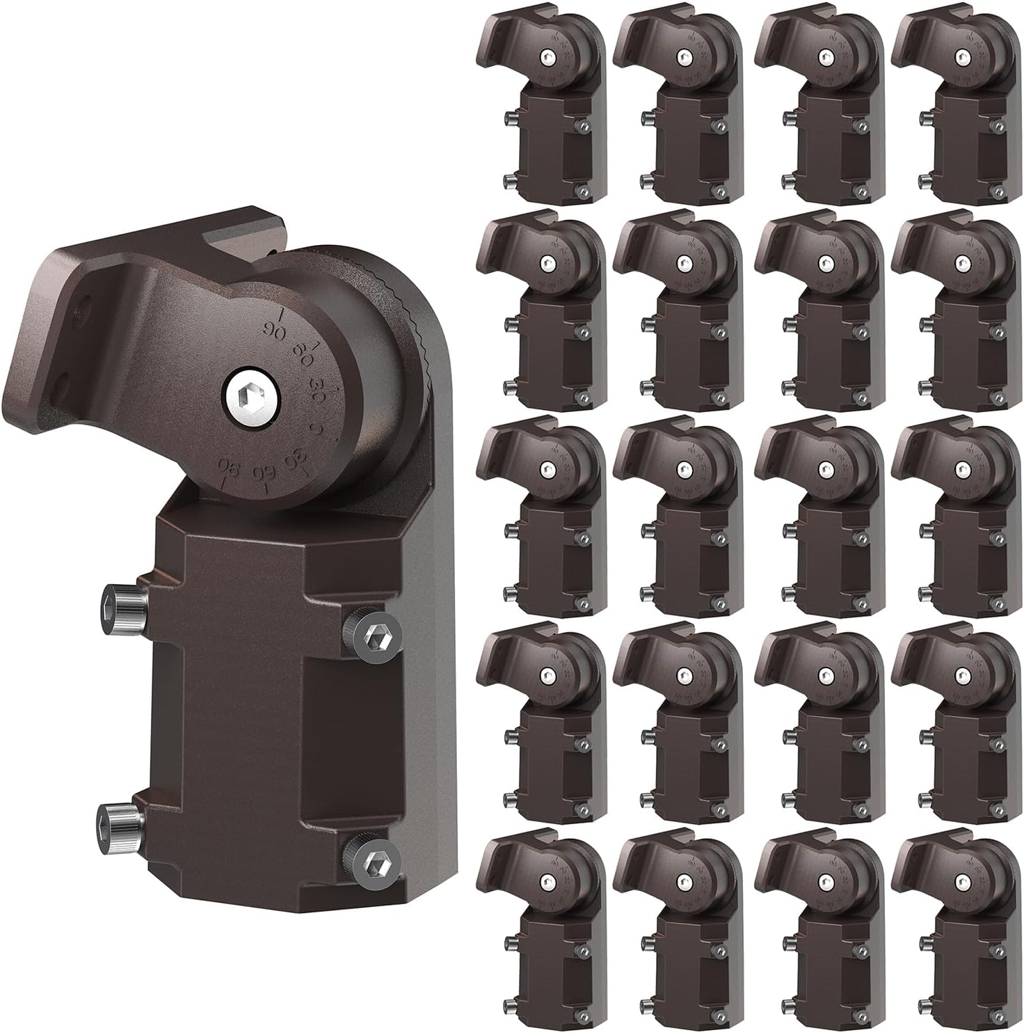 Sunco 20 Pack Slip Fitter Adapter for LED Parking Lot Light, Adapter for Shoebox Commercial Street Area Lighting Accessory, Wet Rated, 5 Year Warranty.