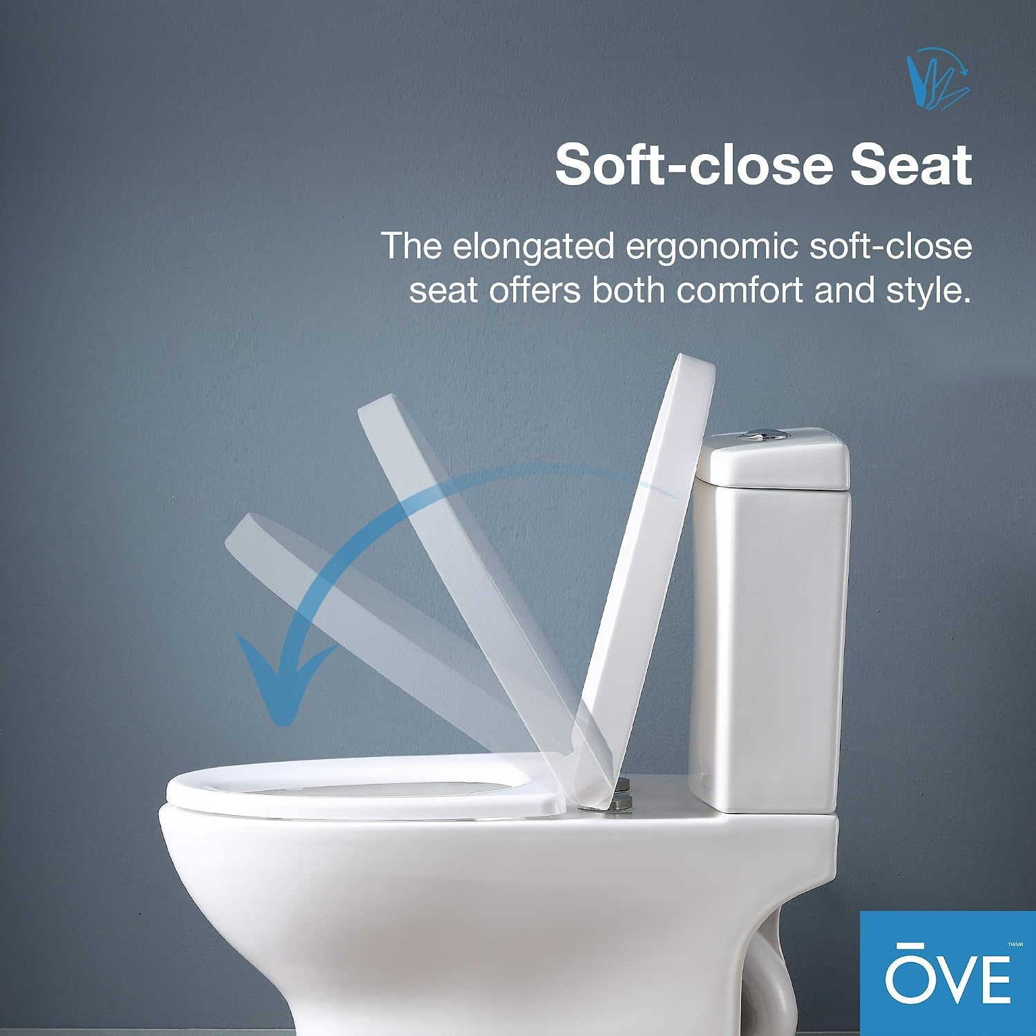 OVE Decors Beverly Two-Pieces Elongated Toilet White 2-Piece Toilet White